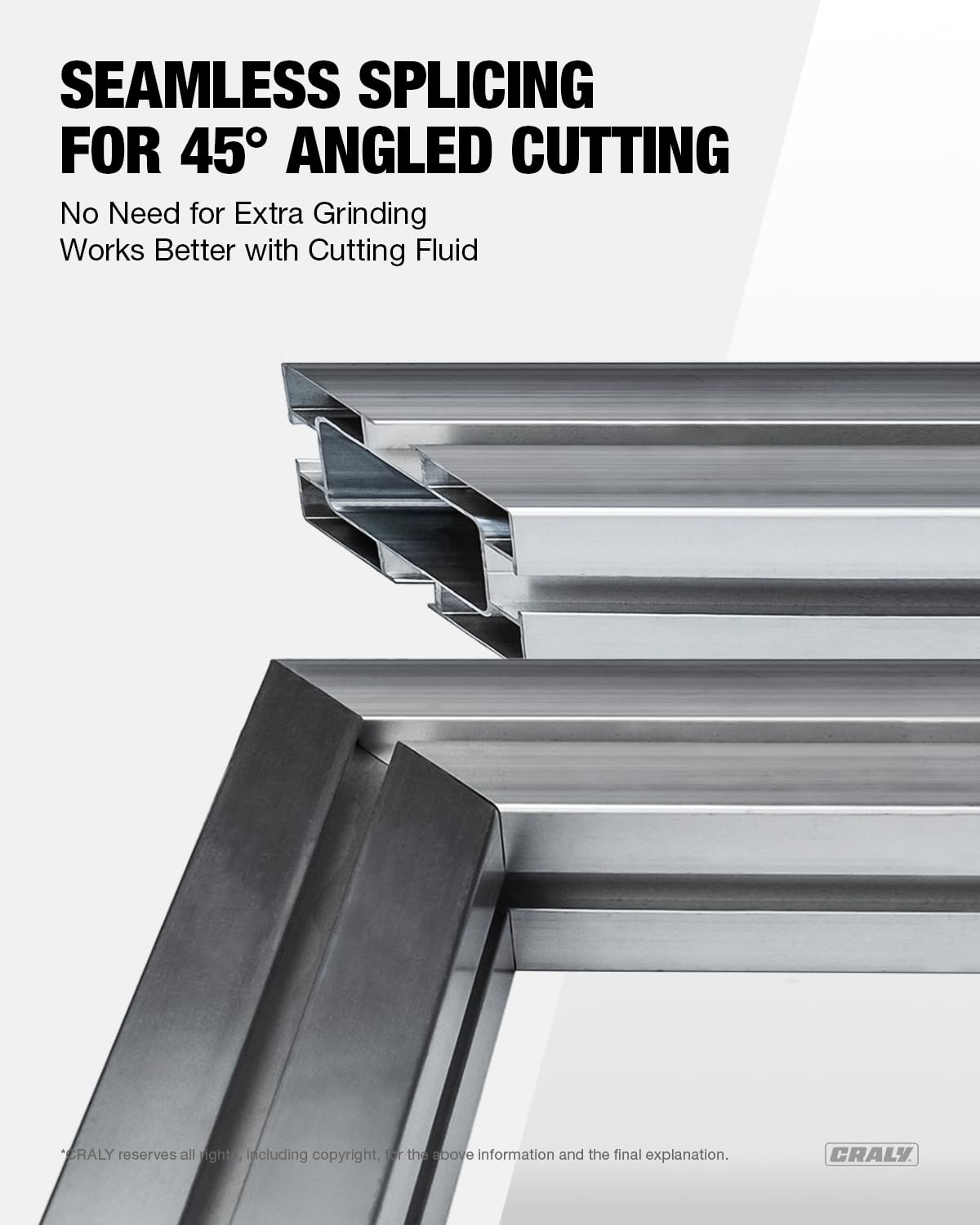 CRALY 6-1/2 Inch 54 Teeth Aluminum and Non-Ferrous Metal Cutting Circular Saw Blade, 5/8 Inch Arbor, Carbide Tipped, Thin Kerf, Black Ice Coating, for Thin Aluminum, Plastic, Composite(C0654AL)